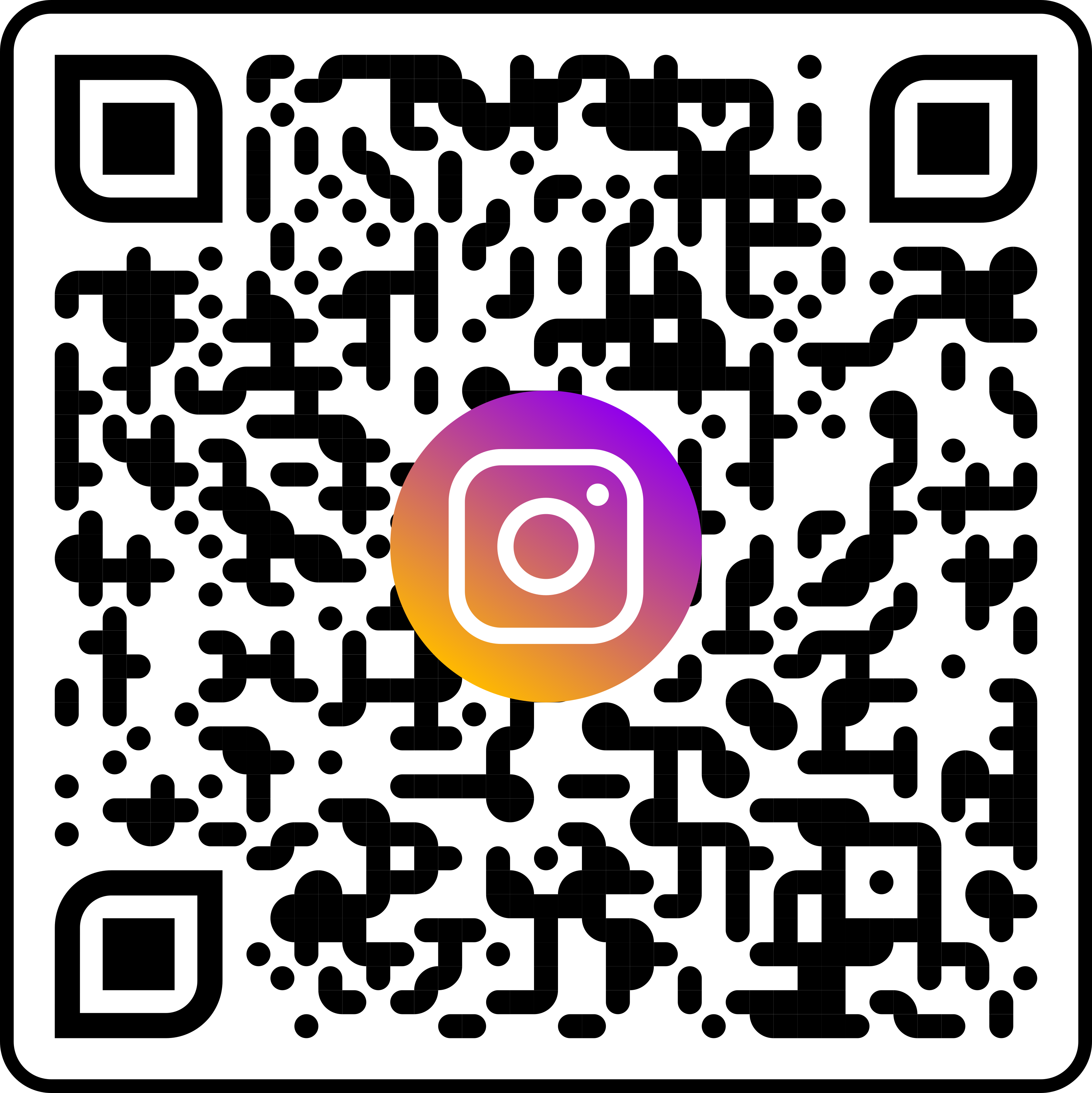 QR Code der auf das Instagram Profil der Ferienwohnung Ruegen-Zingst verweist.